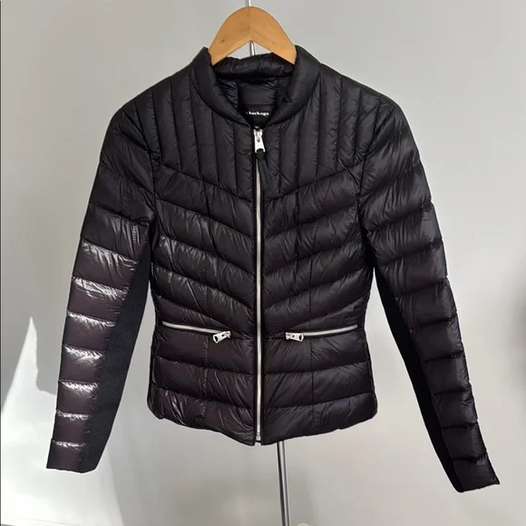 NWOT Mackage Petra Short Down Black Quilted Women's Jacket Size Small Coat - Picture 2 of 14